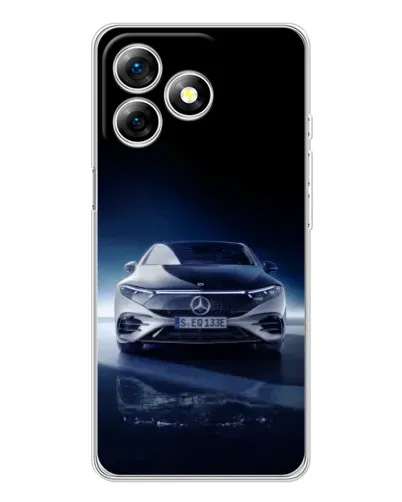 Чехол для Ulefone Note 18 Pro с картинкой «Ночной Mercedes EQ»