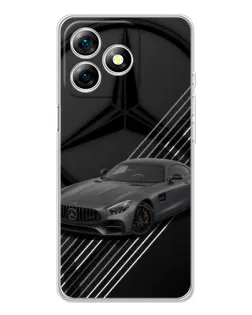 Чехол для Ulefone Note 18 Pro с картинкой «Mercedes AMG — графика»