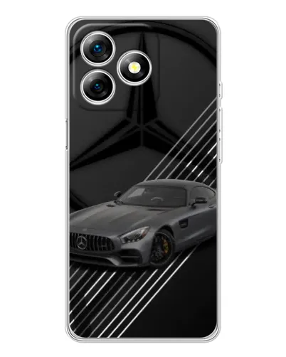 Чехол для Ulefone Note 18 Pro с картинкой «Mercedes AMG — графика»