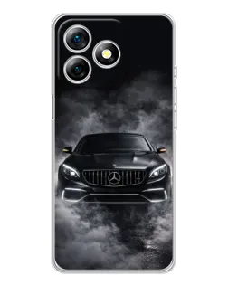 Чехол для Ulefone Note 18 Pro с картинкой «Mercedes в дыму»