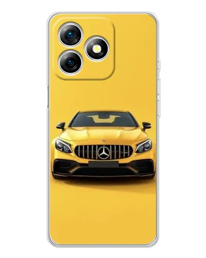 Чехол для Ulefone Note 18 Pro с картинкой «Желтый Mercedes GT»