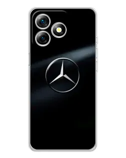 Чехол для Ulefone Note 18 Pro с картинкой «Mercedes на металле»