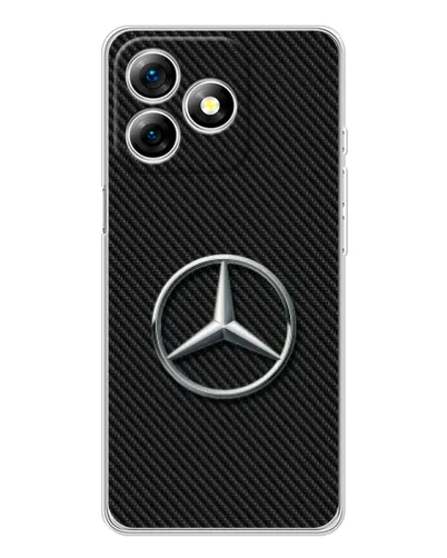 Чехол для Ulefone Note 18 Pro с картинкой «Карбоновый Mercedes стиль»