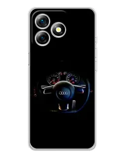 Чехол для Ulefone Note 18 Pro с картинкой «Салон Audi — руль» Чехол для Ulefone Note 18 Pro с картинкой «Салон Audi — руль»