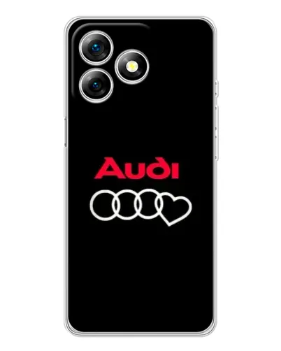 Чехол для Ulefone Note 18 Pro с картинкой «Логотип Audi Heart»