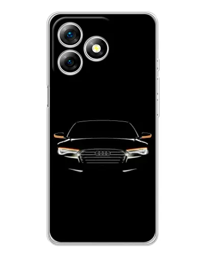 Чехол для Ulefone Note 18 Pro с картинкой «Audi — ночной контур»