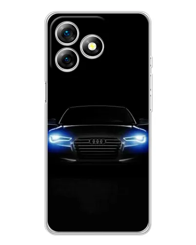 Чехол для Ulefone Note 18 Pro с картинкой «Audi в неоне»