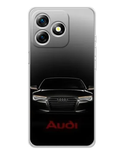 Чехол для Ulefone Note 18 Pro с картинкой «Audi — градиентный контур»