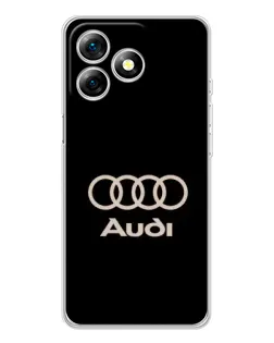 Чехол для Ulefone Note 18 Pro с картинкой «Audi — золотой логотип»