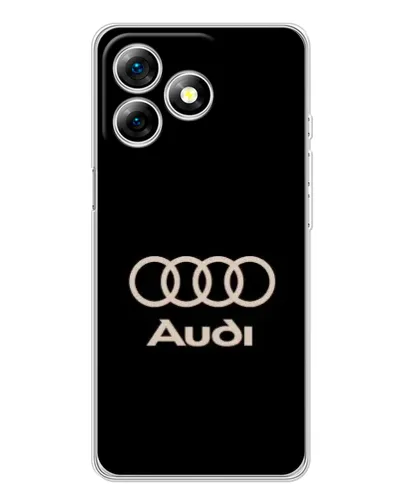 Чехол для Ulefone Note 18 Pro с картинкой «Audi — золотой логотип»