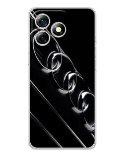 Чехол для Ulefone Note 18 Pro с картинкой «Audi — абстрактные кольца»