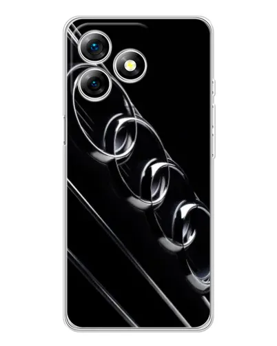 Чехол для Ulefone Note 18 Pro с картинкой «Audi — абстрактные кольца»