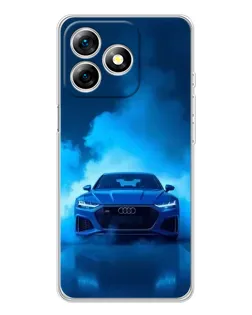 Чехол для Ulefone Note 18 Pro с картинкой «Audi — голубая энергия»