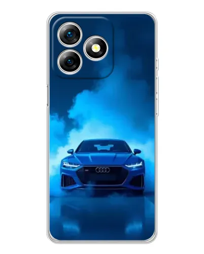 Чехол для Ulefone Note 18 Pro с картинкой «Audi — голубая энергия»