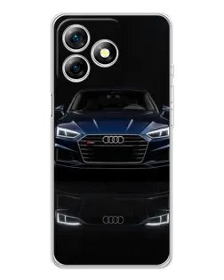 Чехол для Ulefone Note 18 Pro с картинкой «Audi — ночное отражение»