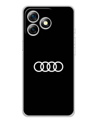 Чехол для Ulefone Note 18 Pro с картинкой «Audi White Logo»