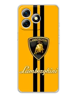 Чехол для Ulefone Note 18 Pro с картинкой «Lamborghini Stripe желтый» Чехол для Ulefone Note 18 Pro с картинкой «Lamborghini Stripe желтый»