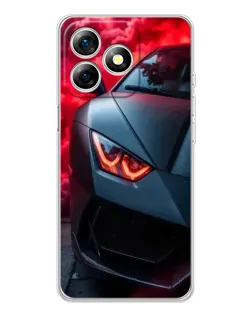 Чохол для Ulefone Note 18 Pro з картинкою «Lamborghini червоне сяйво»