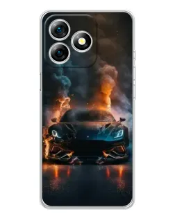 Чохол для Ulefone Note 18 Pro з картинкою «Lamborghini димна естетика»