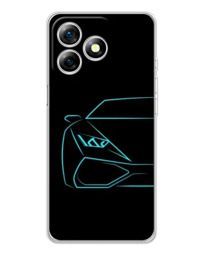 Чохол для Ulefone Note 18 Pro з картинкою «Блакитний силует Lamborghini» Чохол для Ulefone Note 18 Pro з картинкою «Блакитний силует Lamborghini»