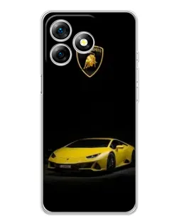Чохол для Ulefone Note 18 Pro з картинкою «Lamborghini жовтий акцент»