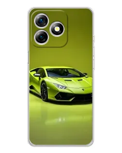 Чохол для Ulefone Note 18 Pro з картинкою «Салатовий Lamborghini Huracan»