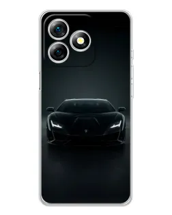 Чохол для Ulefone Note 18 Pro з картинкою «Чорний Lamborghini Aventador»