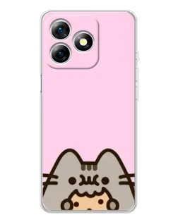 Чехол для Ulefone Note 18 Pro с картинкой «Pusheen и печенье» Чехол для Ulefone Note 18 Pro с картинкой «Pusheen и печенье»