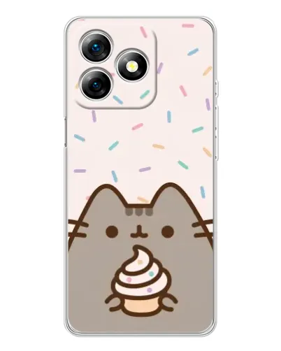 Чохол для Ulefone Note 18 Pro з картинкою «Пушин з кексом» Чохол для Ulefone Note 18 Pro з картинкою «Пушин з кексом»