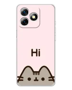 Чохол для Ulefone Note 18 Pro з картинкою «Пушин каже Hi»