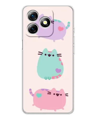 Чохол для Ulefone Note 18 Pro з картинкою «Pusheen тріо» Чохол для Ulefone Note 18 Pro з картинкою «Pusheen тріо»