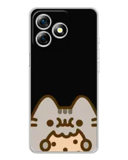 Чохол для Ulefone Note 18 Pro з картинкою «Пушин на чорному»