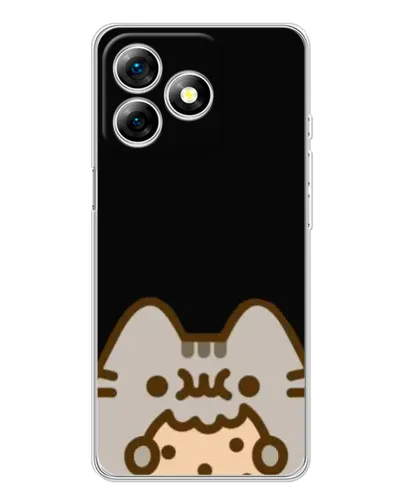 Чохол для Ulefone Note 18 Pro з картинкою «Пушин на чорному» Чохол для Ulefone Note 18 Pro з картинкою «Пушин на чорному»