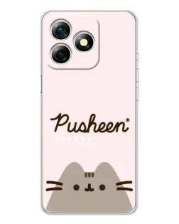Чохол для Ulefone Note 18 Pro з картинкою «Pusheen логотип»