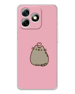 Чохол для Ulefone Note 18 Pro з картинкою «Pusheen серце»
