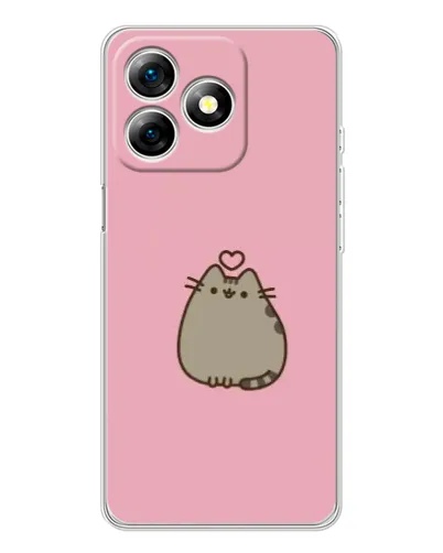 Чохол для Ulefone Note 18 Pro з картинкою «Pusheen серце» Чохол для Ulefone Note 18 Pro з картинкою «Pusheen серце»