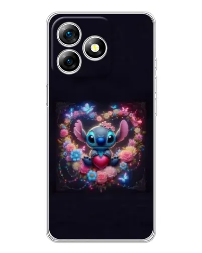 Чохол для Ulefone Note 18 Pro з картинкою «Stitch у квітах» Чохол для Ulefone Note 18 Pro з картинкою «Stitch у квітах»