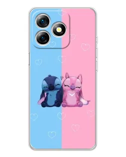 Чохол для Ulefone Note 18 Pro з картинкою «Stitch та Angel Love»
