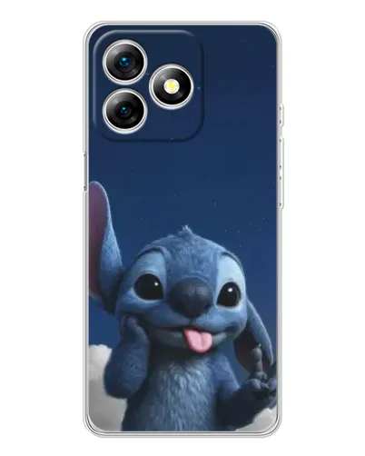 Чехол для Ulefone Note 18 Pro с картинкой «Стич в облаках»