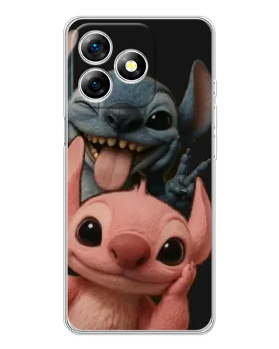 Чехол для Ulefone Note 18 Pro с картинкой «Стич и Ангел»