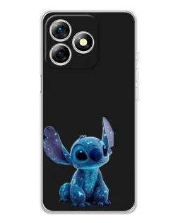 Чехол для Ulefone Note 18 Pro с картинкой «Стич на черном»