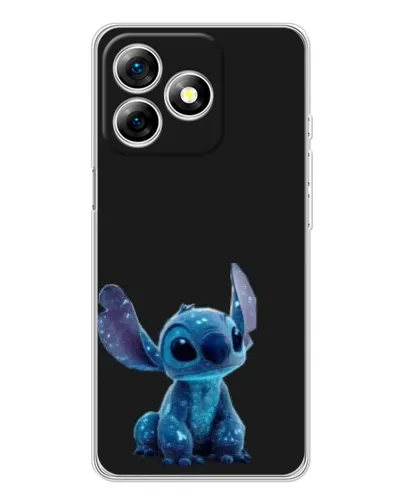 Чехол для Ulefone Note 18 Pro с картинкой «Стич на черном»