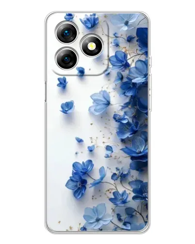 Чохол для Ulefone Note 18 Pro з картинкою «Блакитний квітковий каскад»