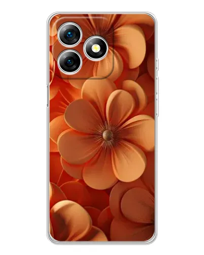 Чохол для Ulefone Note 18 Pro з картинкою «Помаранчева макро квітка»