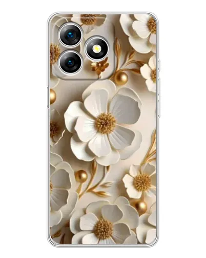 Чохол для Ulefone Note 18 Pro з картинкою «Білі паперові квіти»