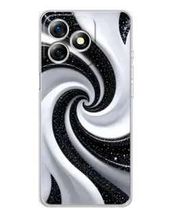 Чехол для Ulefone Note 18 Pro с картинкой «Черно-белая спираль» Чехол для Ulefone Note 18 Pro с картинкой «Черно-белая спираль»