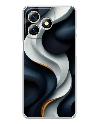 Чохол для Ulefone Note 18 Pro з картинкою «Об'ємні чорно-білі стрічки» Чохол для Ulefone Note 18 Pro з картинкою «Об'ємні чорно-білі стрічки»
