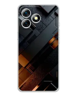 Чохол для Ulefone Note 18 Pro з картинкою «Чорні геометричні блоки»