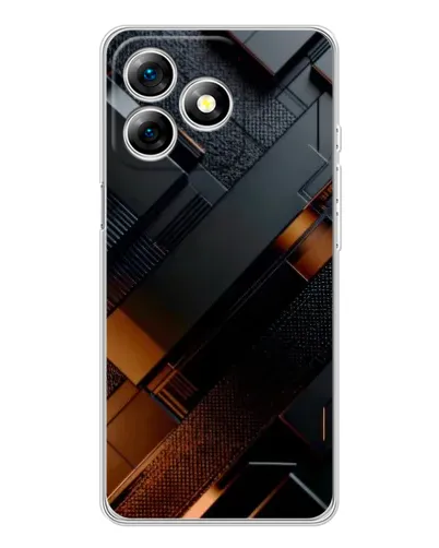 Чохол для Ulefone Note 18 Pro з картинкою «Чорні геометричні блоки» Чохол для Ulefone Note 18 Pro з картинкою «Чорні геометричні блоки»