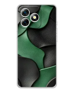Чохол для Ulefone Note 18 Pro з картинкою «Зелені шкіряні хвилі»